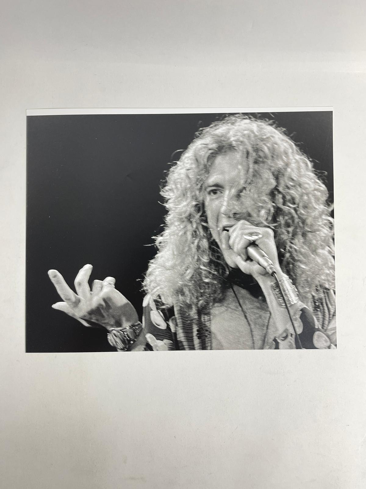 ORIGINAL BLACK AND WHITE PHOTOGRAPHY Led Zeppelin  Robert Plant