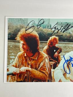 ORIGINAL COLOR PHOTOGRAPHY CREAM ERIC CLAPTON JACK BRUCE AND  Ginger Baker SIGNED