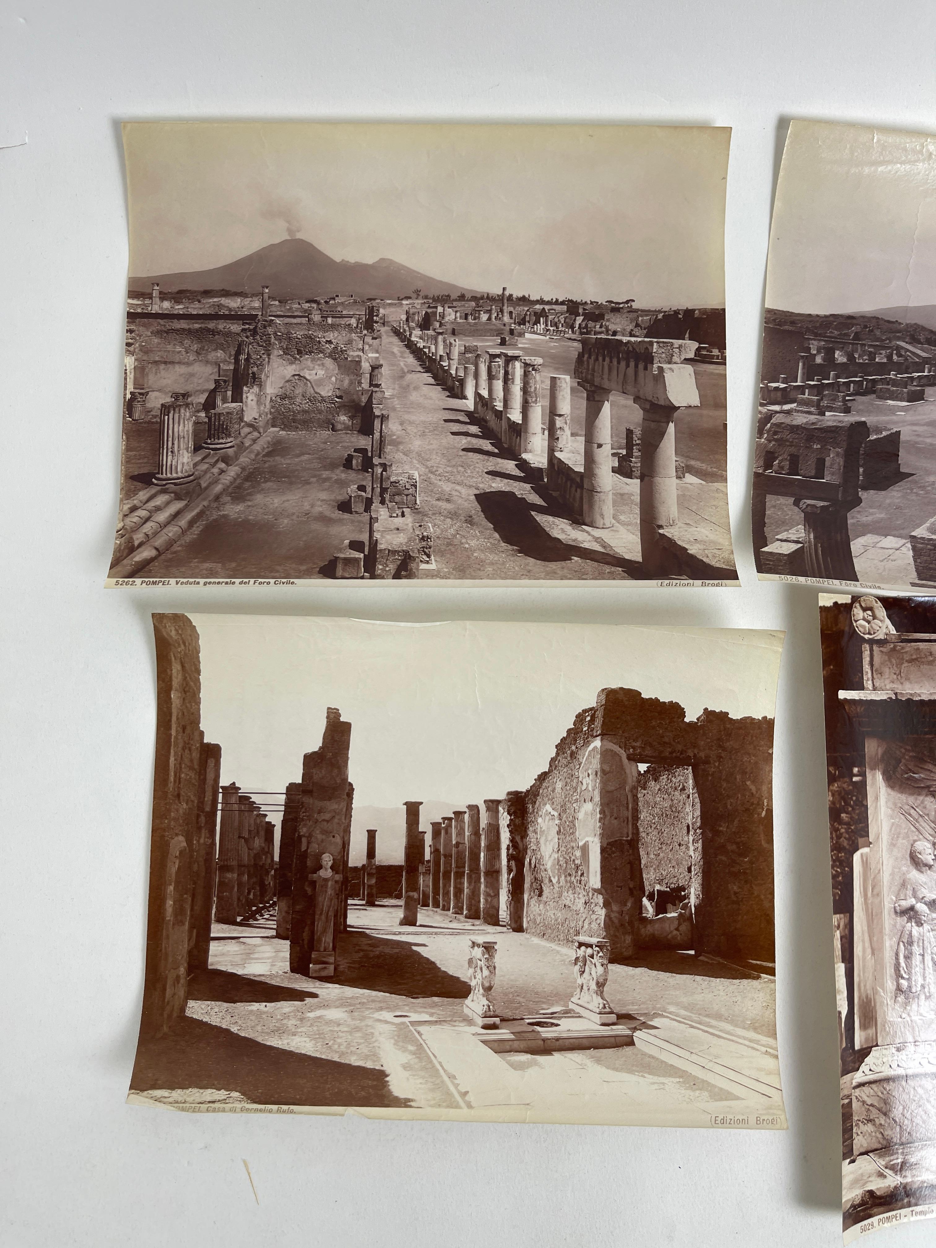 Original Antique photo by Edizioni Brogi Albumen photo Pompei lot 4
