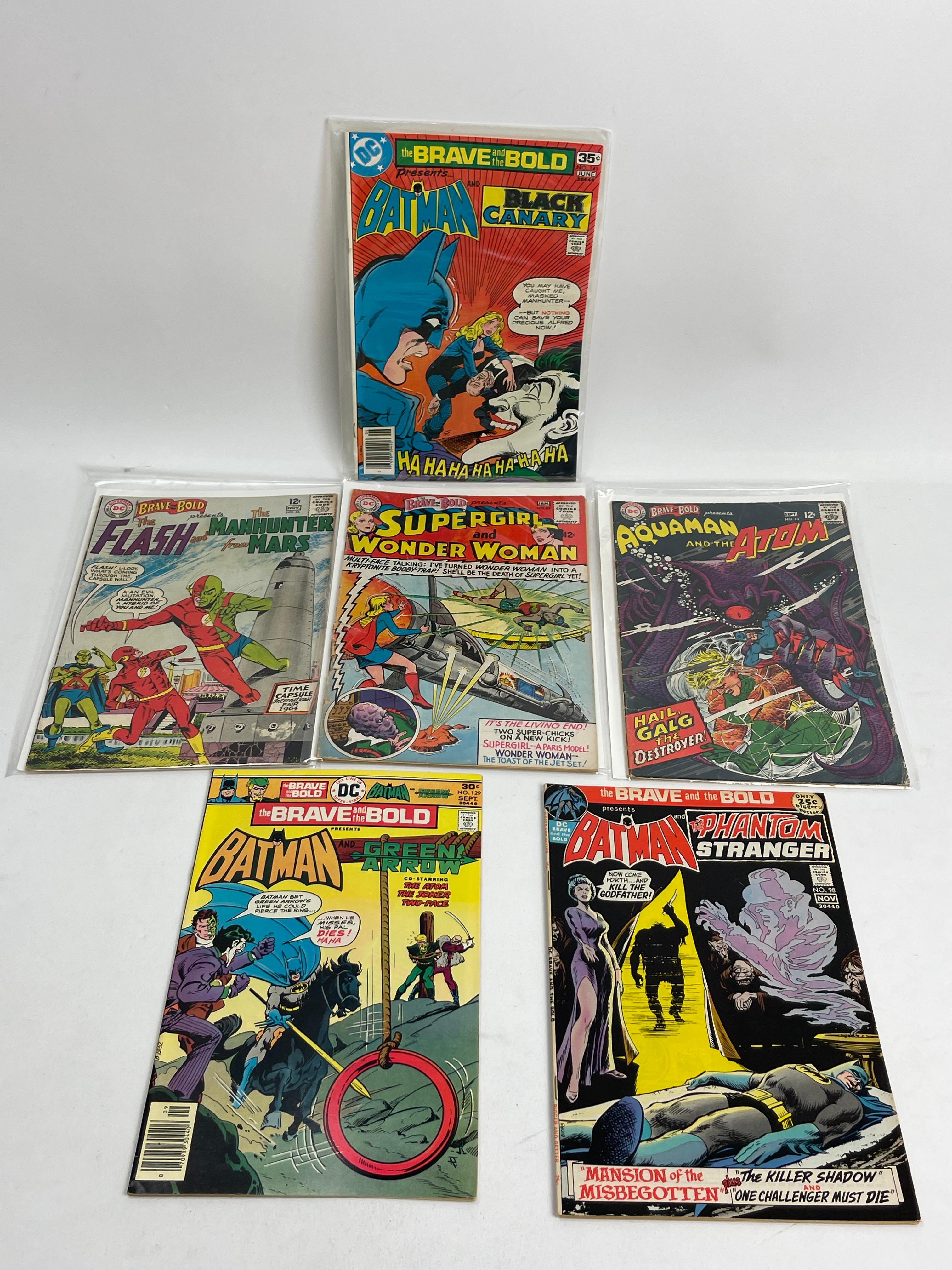 Vintage The Brave and the Bold Marvel DC Comic Book Collection Lot of 6