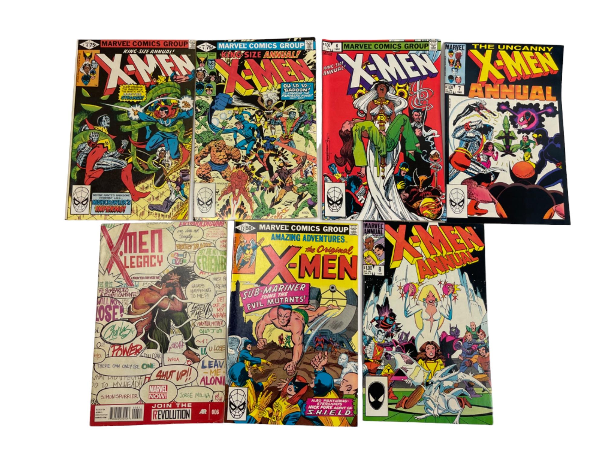 Vintage X Men Marvel DC Comic Book Collection Lot of 7