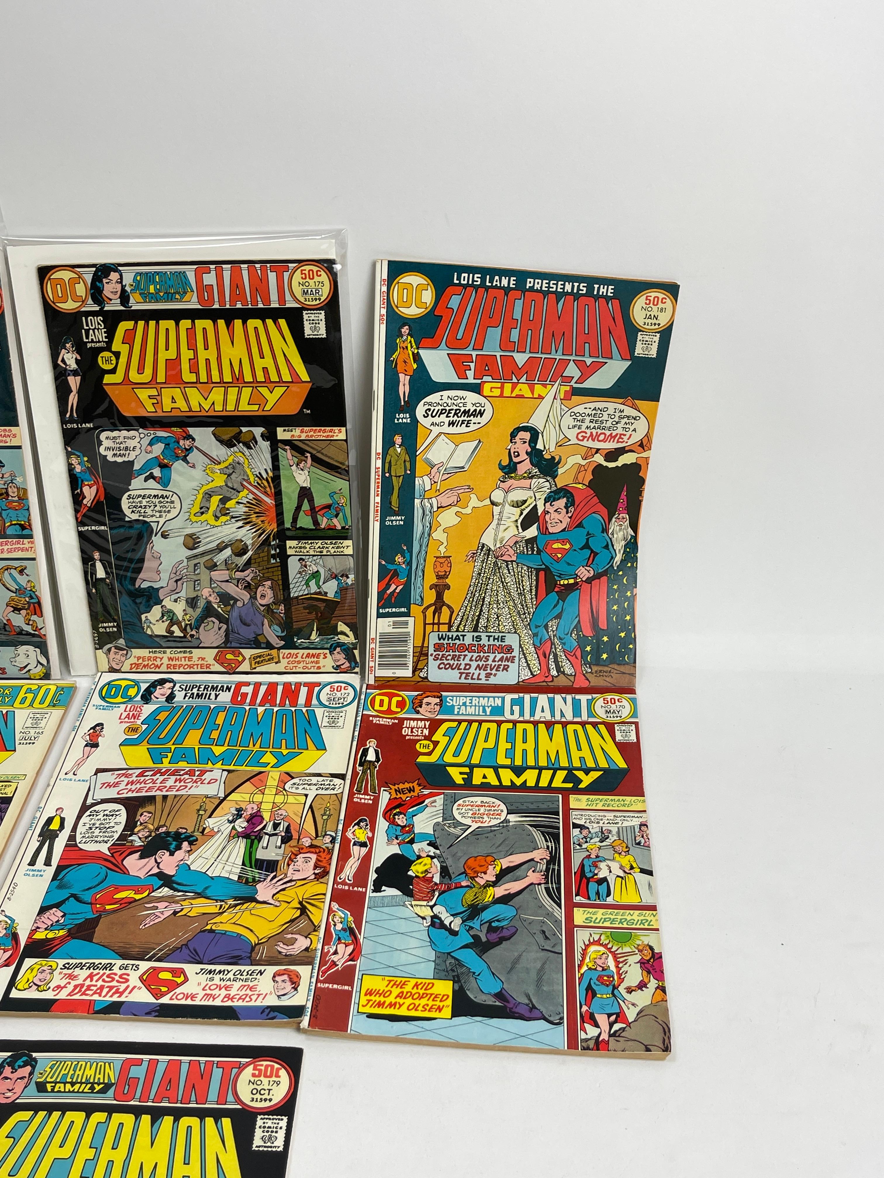 Vintage Superman Family Marvel DC Comic Book Collection Lot of 7