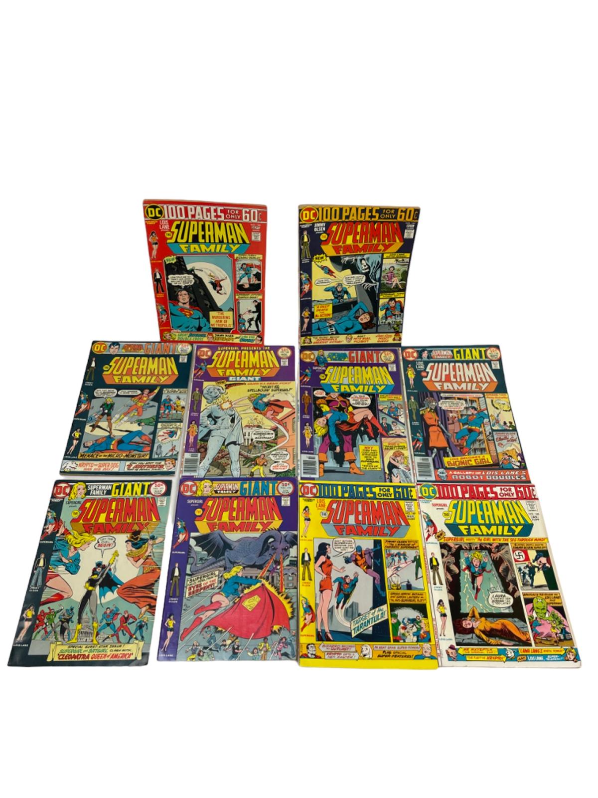 Vintage The Superman Family Marvel DC Comic Book Collection Lot of 10