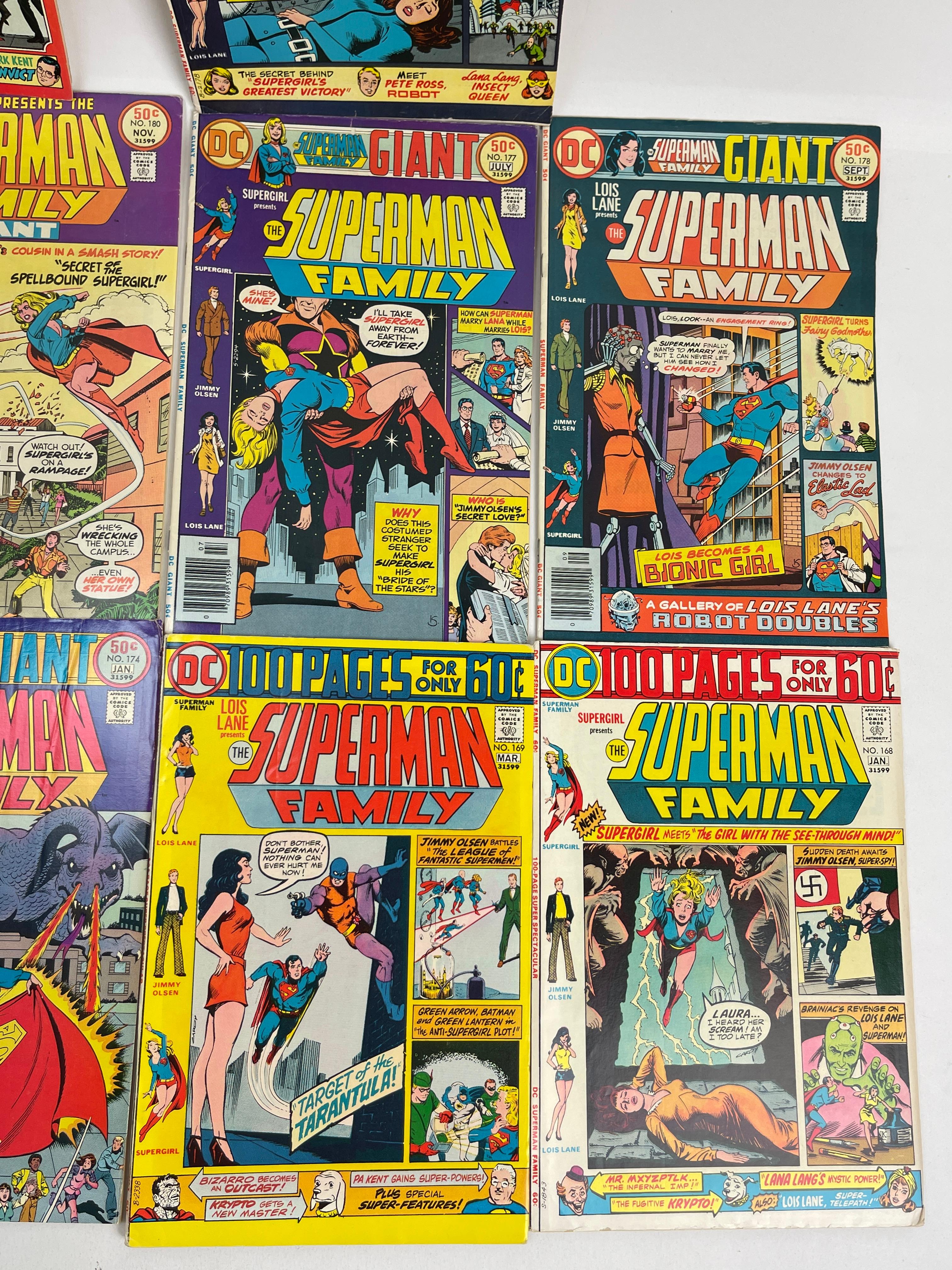 Vintage The Superman Family Marvel DC Comic Book Collection Lot of 10