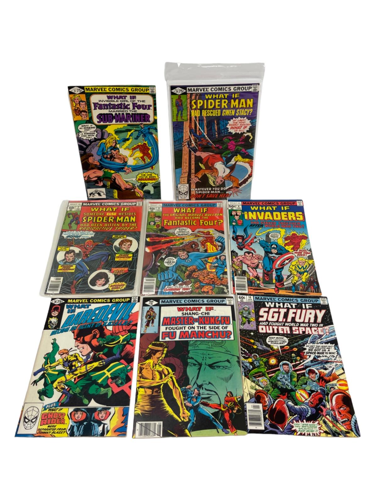 Vintage What If Marvel Comic Book Collection Lot of 8