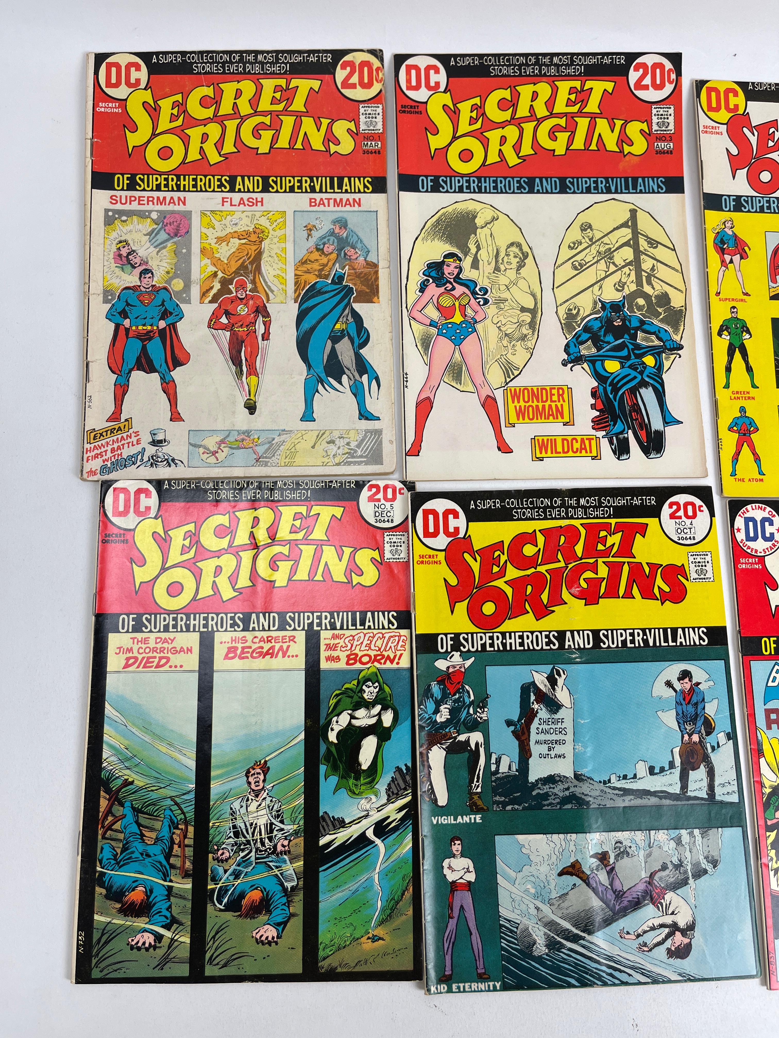 Vintage Secret Origins Marvel DC Collection Lot of 8