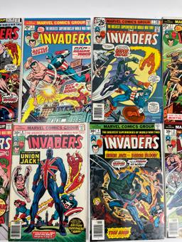 Vintage The Invaders Marvel Comic Book Collection Lot of 10