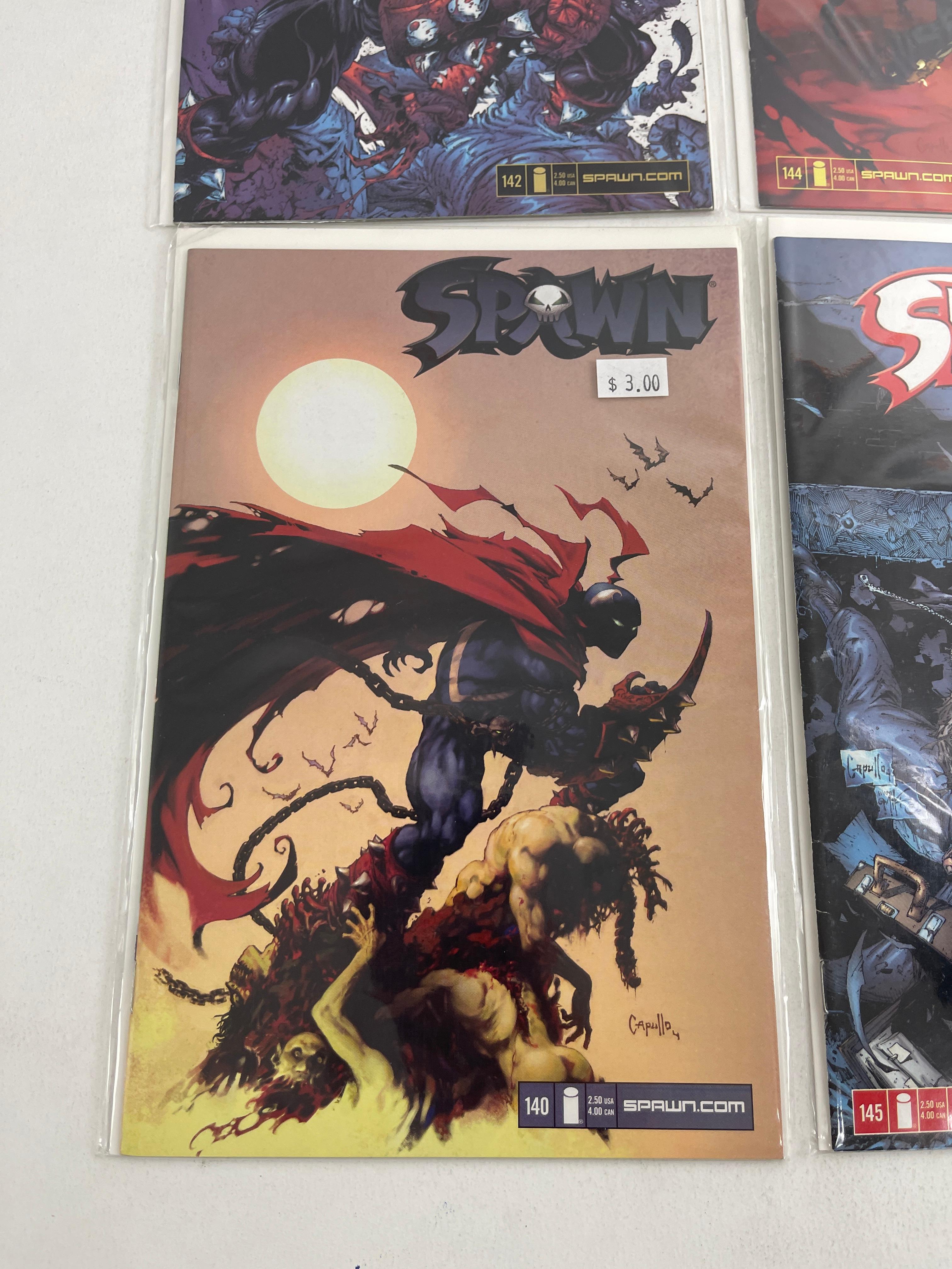 Spawn #140 #142 #144 & #145 Comic Books