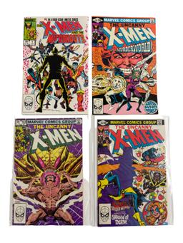 X Men The Uncanny Vintage Marvel Comic Book #1, #146, #148, #162 Collection Lot of 4