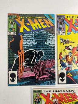 X Men The Uncanny Vintage Marvel Comic Book #196, #197, #198, #200, #208 Collection Lot of 5