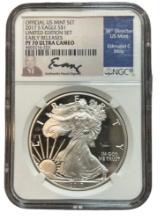 Rare silver coin 2017 S proof silver eagle $1 pf70 ultra cameo limited edition US Mint