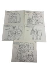 ORIGINAL ANIMATION PRODUCTION  sheets 199 series superfriends BATMAN   LEE MISHKIN LOT 33 PAGES