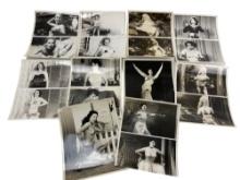 Vintage 1950's Original Burlesque Nude Pin up Model Risque Photo 8x10 Black & White Photographs