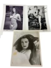 SIGNED PHOTO COLLECTION LOT 3 ANGELA DAWN, FAITH