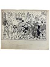 LEGENDS JUSTICE LEGION COMIC BOOK COVER 8 1987