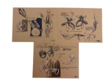 Movie Original Concept Storyboard Signed Art by Jeff Julian Collection SI FI Lot 3
