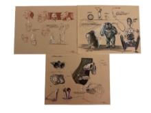 Movie Original Concept Storyboard Signed Art by Jeff Julian Collection SI FI Lot 3