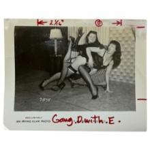 Vintage Original Bettie PagePre Production Proof Photography Final Printâ€“ Irving Klaw