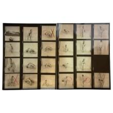 Vintage BurlesqueMale Model Contact Sheet with Original Negatives â€“ 8" x 10" â€“ Burlesque Magazin