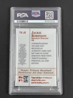 2003 Topps Tribute Jackie Robinson Perennial All-Star Relics PSA 9 Baseball Card