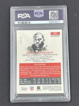 2003 Topps Pristine Bryant Johnson Gold Refractor 17/25 PSA 10 POP 1 Football Card