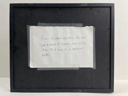 Andy Warhol - Hand Painted and Signed Gun on Studio 54 Letterhead