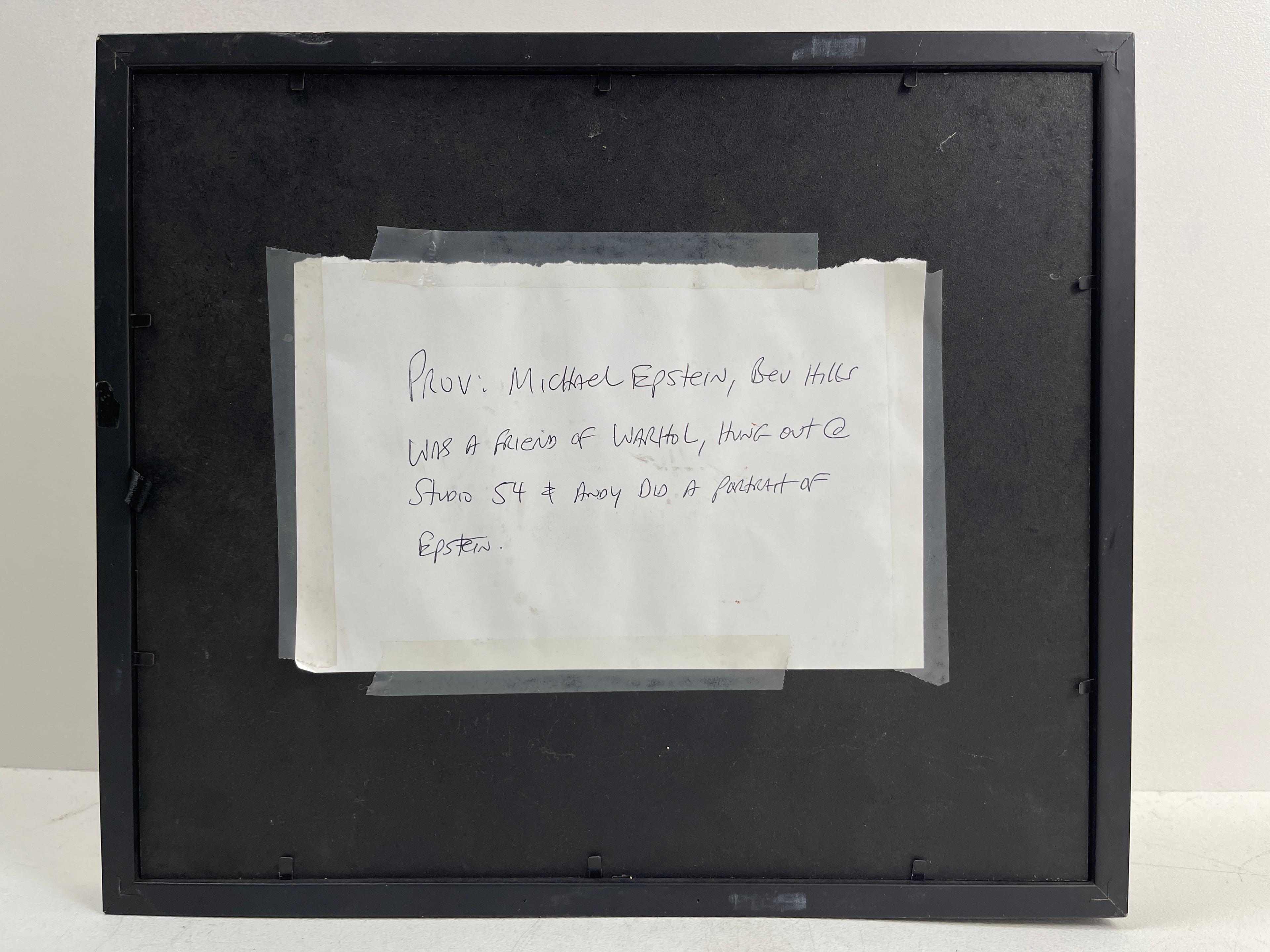 Andy Warhol - Hand Painted and Signed Gun on Studio 54 Letterhead