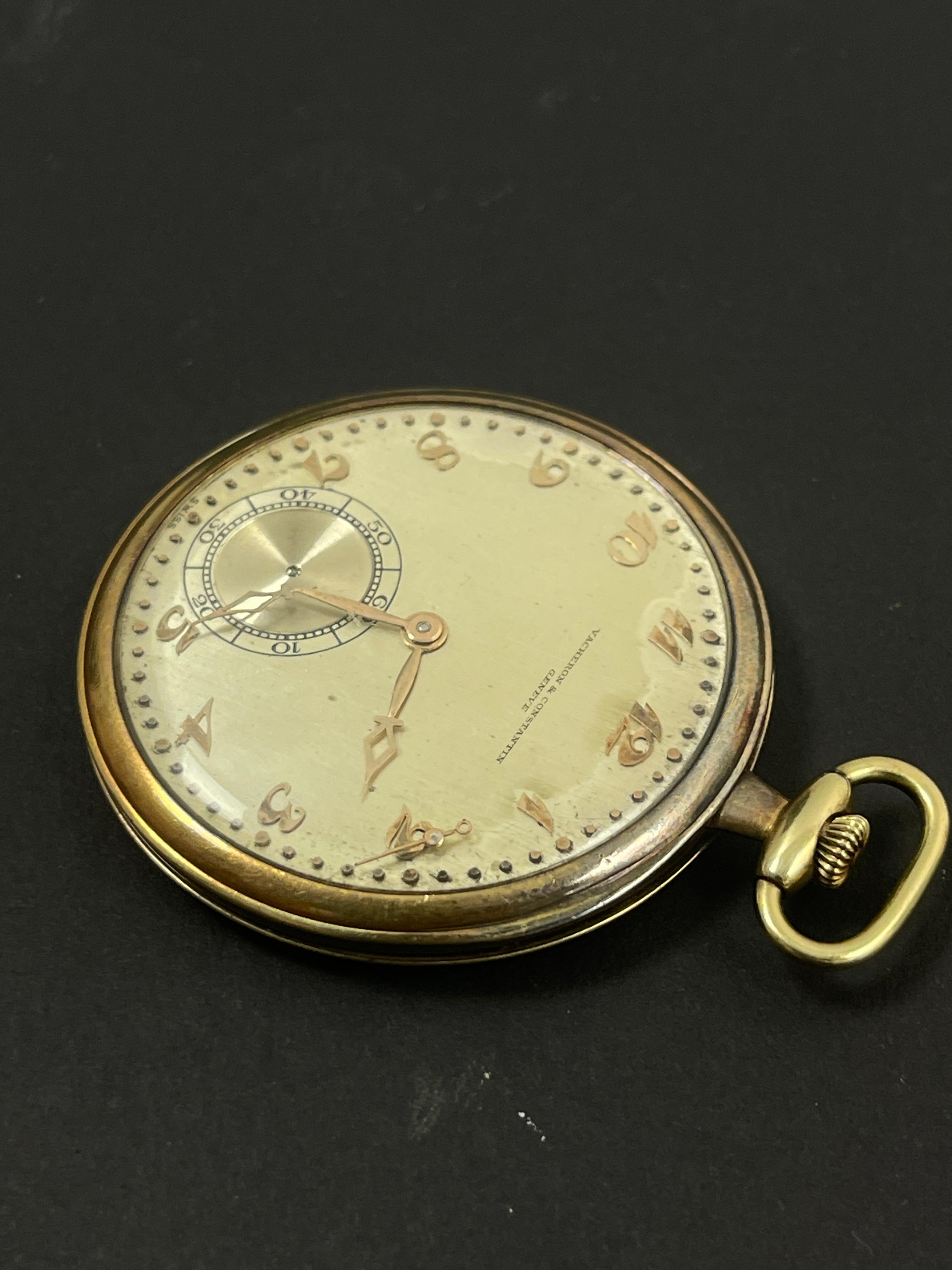 Vacheron Constantiin 14k Gold Pocket Watch Please read description