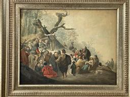 Jacob de Wit (Dutch, 1695â€“1754) â€“ Predication, Religious Watercolor on Paper, Exhibited, Framed