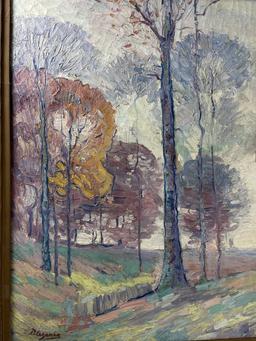 Attr. Paul Cezanne, Impressionist Oil Painting on Canvas