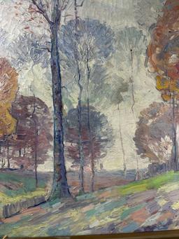 Attr. Paul Cezanne, Impressionist Oil Painting on Canvas