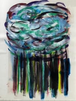 Joan Mitchell (American/French, 1925â€“1992) â€“ Abstract Composition, Pastel on Paper, Signed
