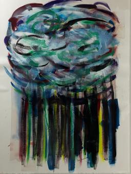 Joan Mitchell (American/French, 1925â€“1992) â€“ Abstract Composition, Pastel on Paper, Signed