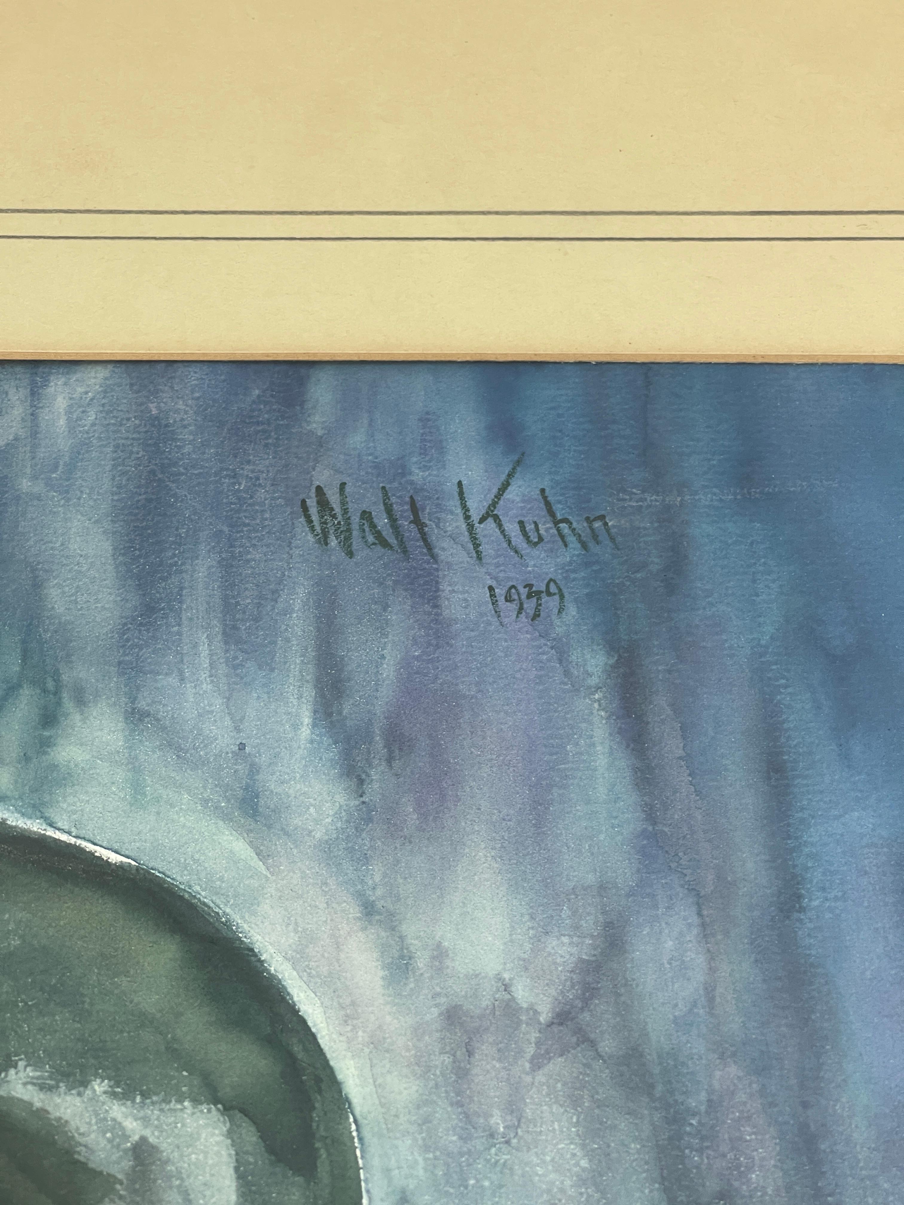 Walt Kuhn (American, 1877â€“1949) â€“ Watercolor Painting, Signed Upper Left