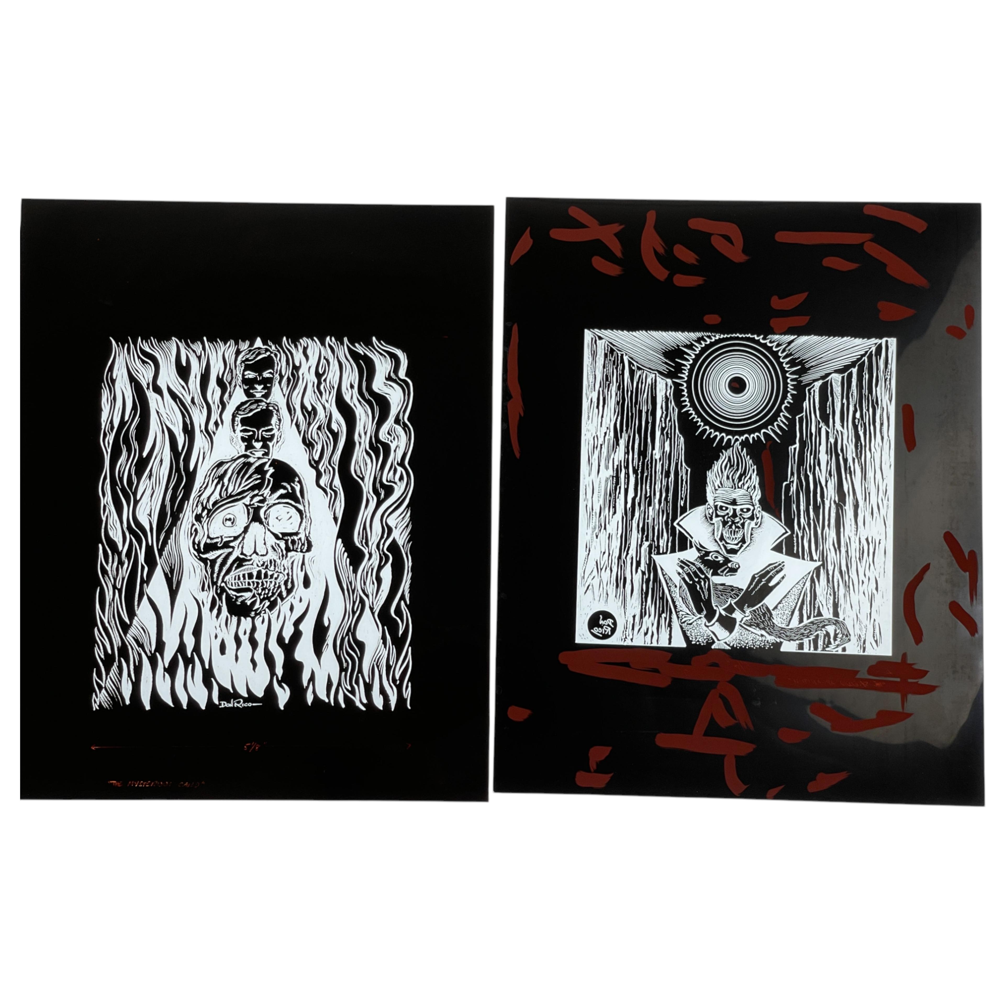 Don Rico â€“ Negative Production Art for Weird Tales (Winter 1973), "The Splendid Apparition" LOT OF