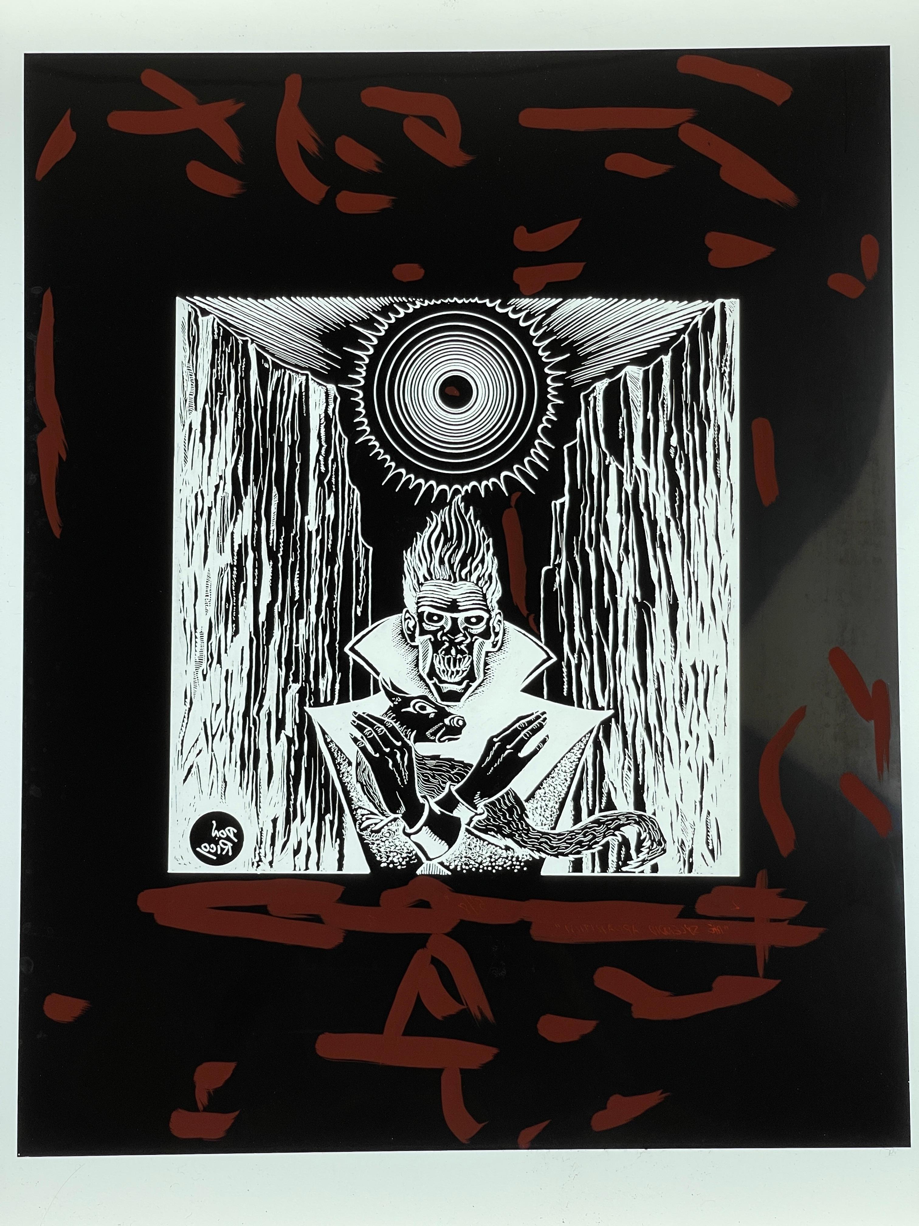 Don Rico â€“ Negative Production Art for Weird Tales (Winter 1973), "The Splendid Apparition" LOT OF