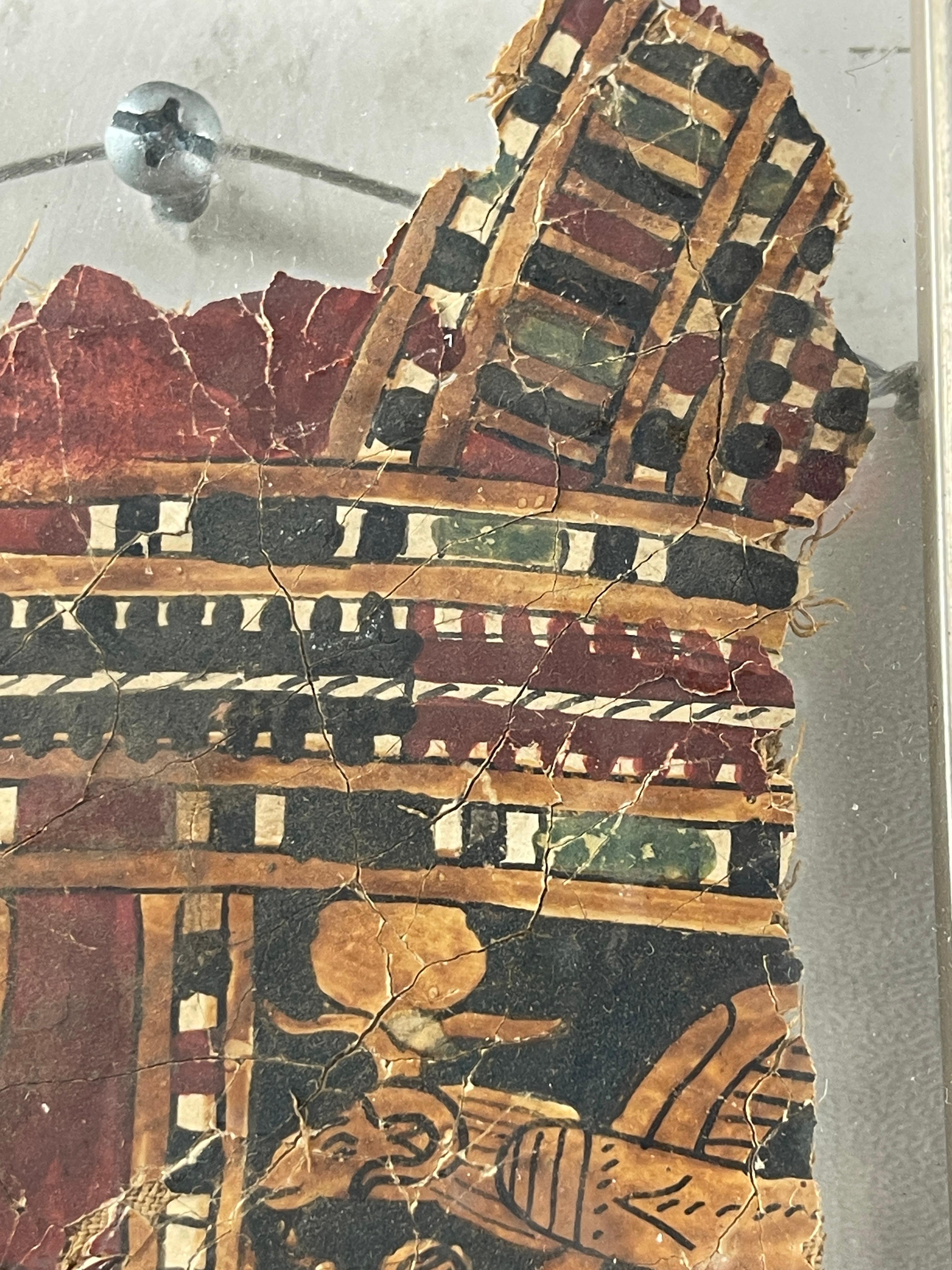Ancient Egyptian Coptic Linen Textile Fragment