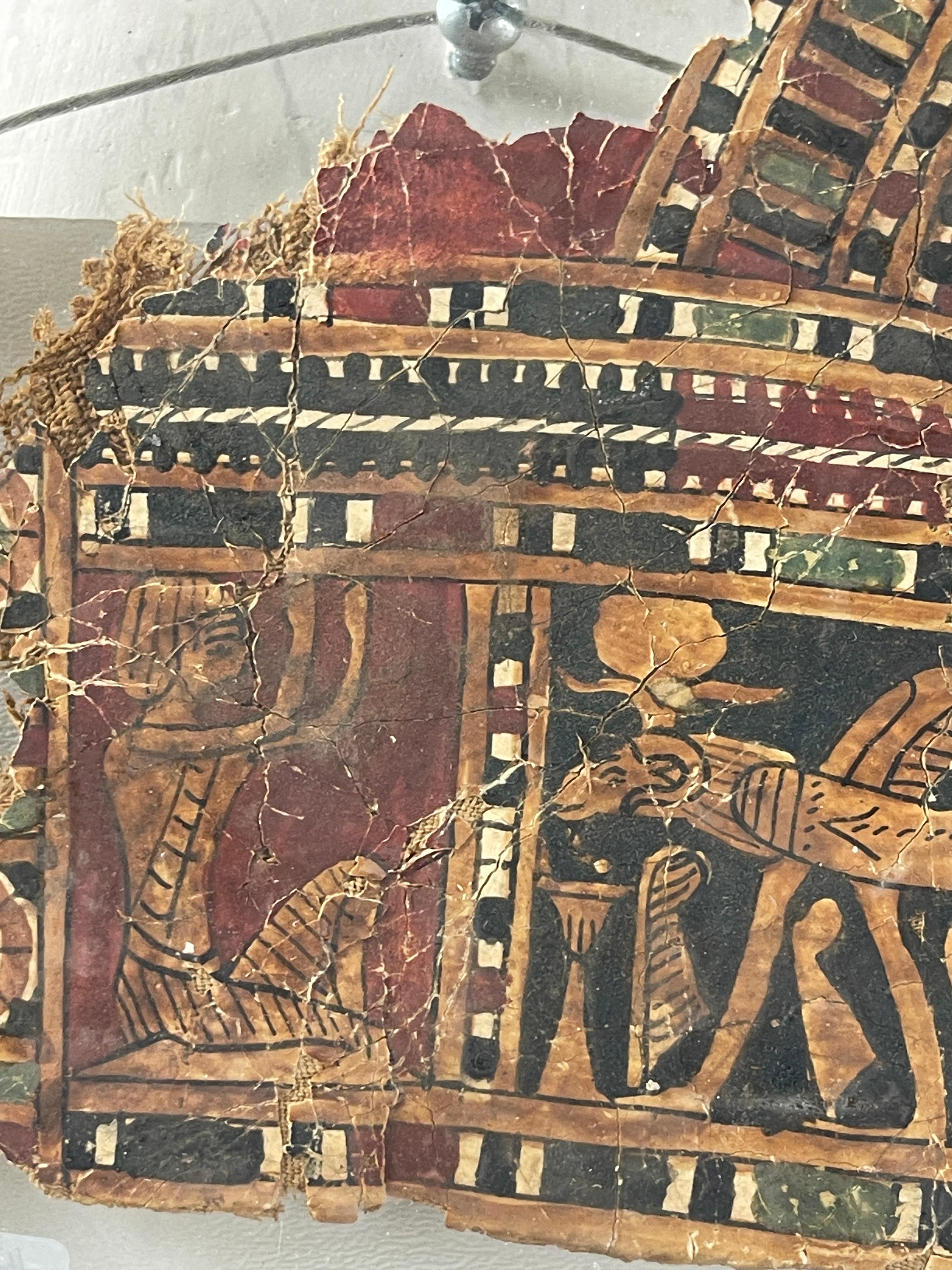 Ancient Egyptian Coptic Linen Textile Fragment