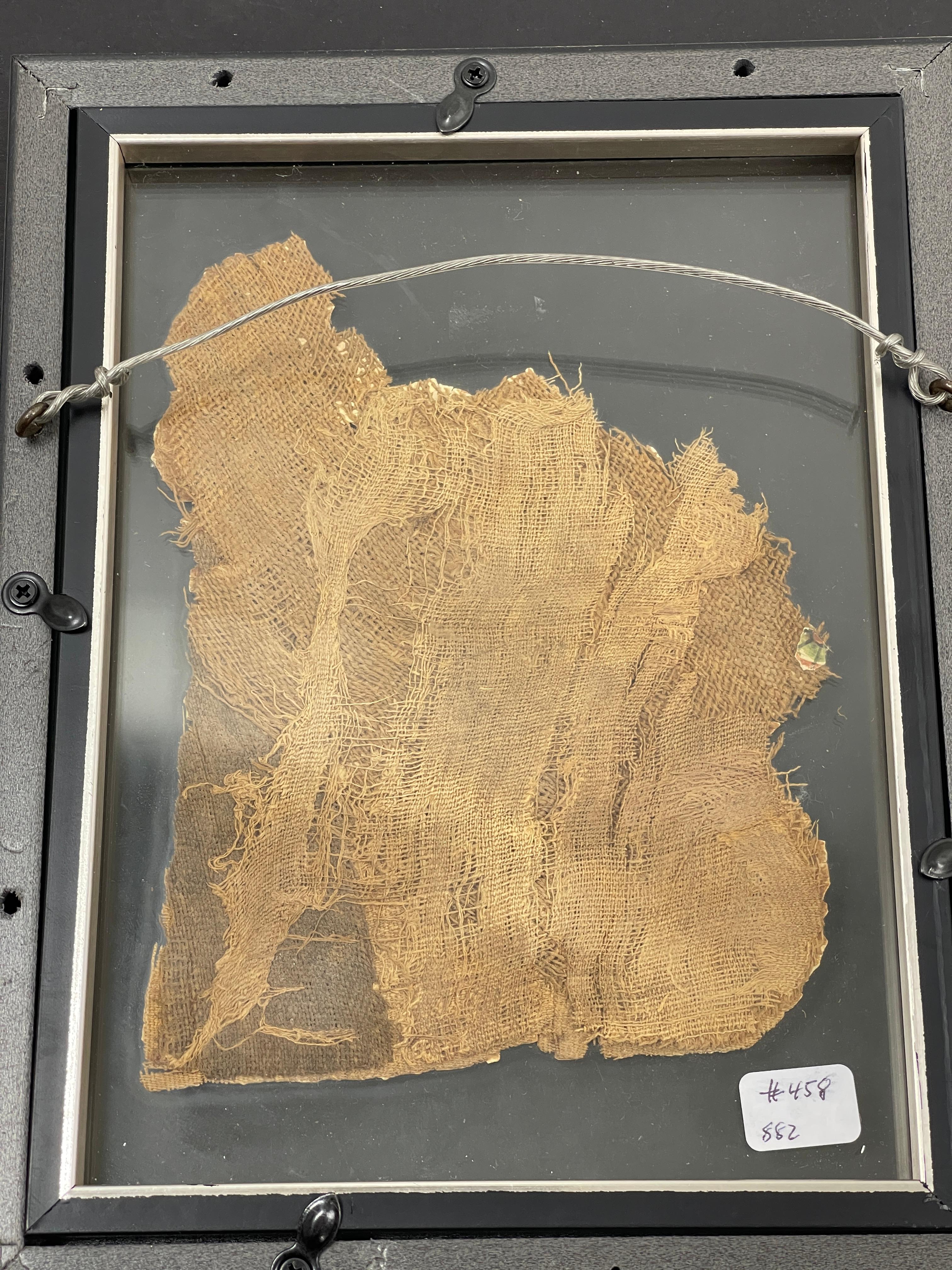 Ancient Egyptian Coptic Linen Textile Fragment