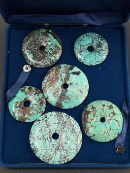 Vintage Collection of Tuquoise Disks