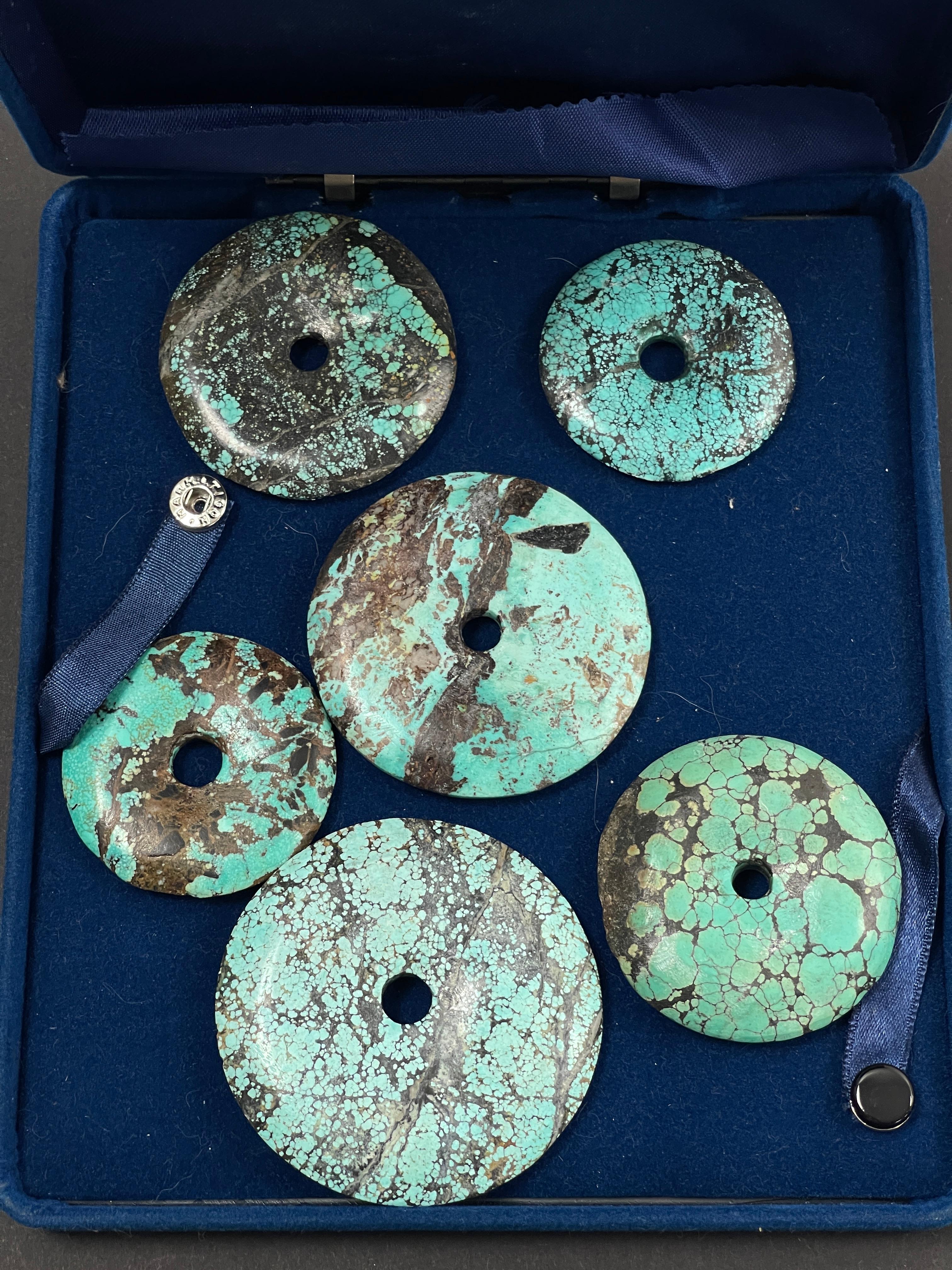 Vintage Collection of Tuquoise Disks