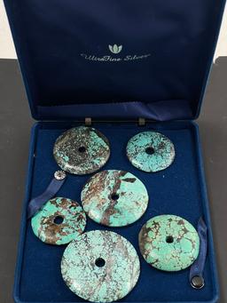 Vintage Collection of Tuquoise Disks