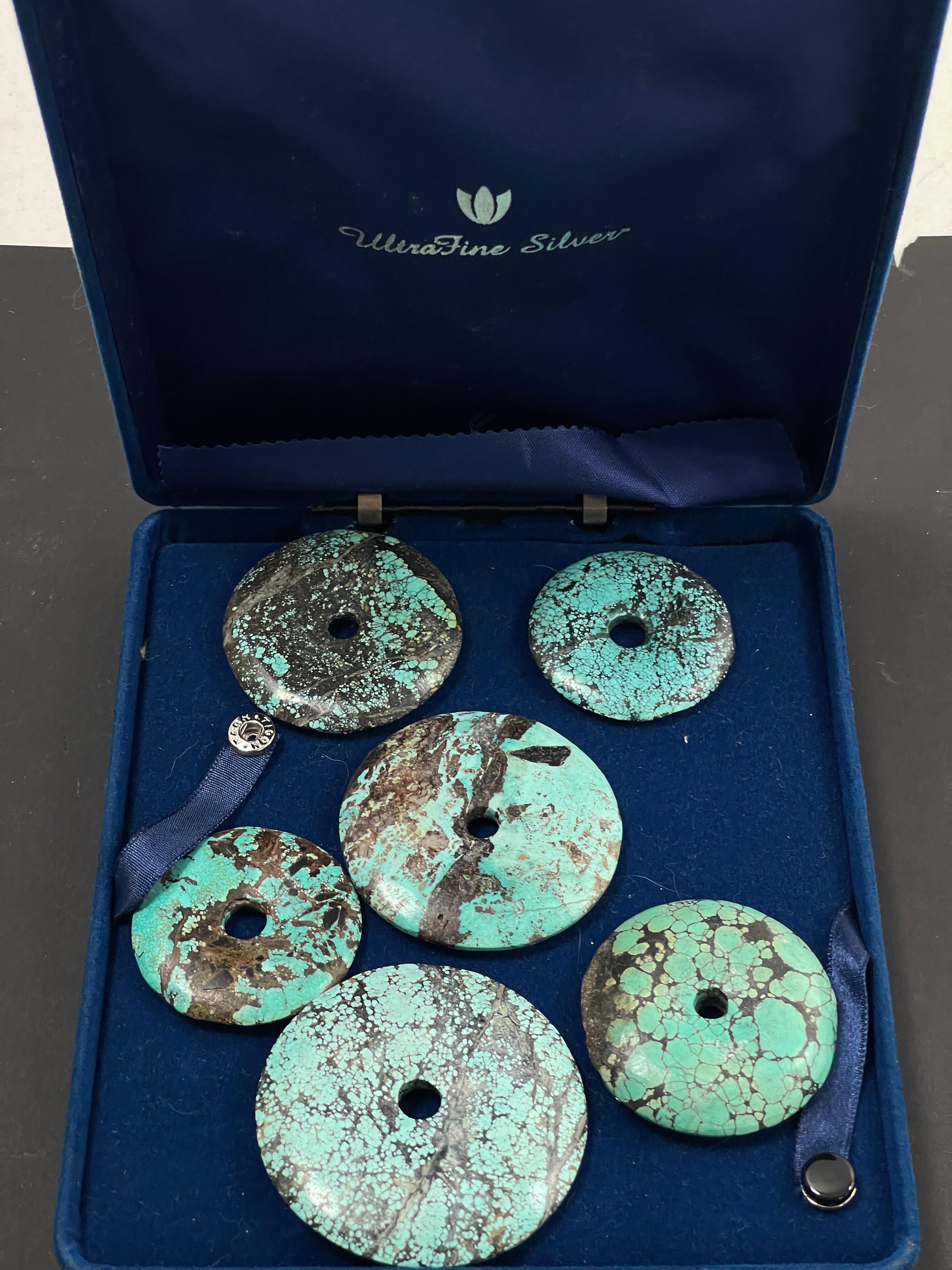 Vintage Collection of Tuquoise Disks