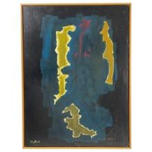 Attributed to Clyfford Still (American, 1904â€“1980) â€“ Abstract Oil on Canvas, Framed