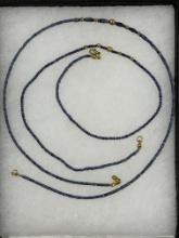 Ancient Blue Bead and Stone Necklace