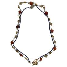 Ancient Blue Bead and Stone Necklace