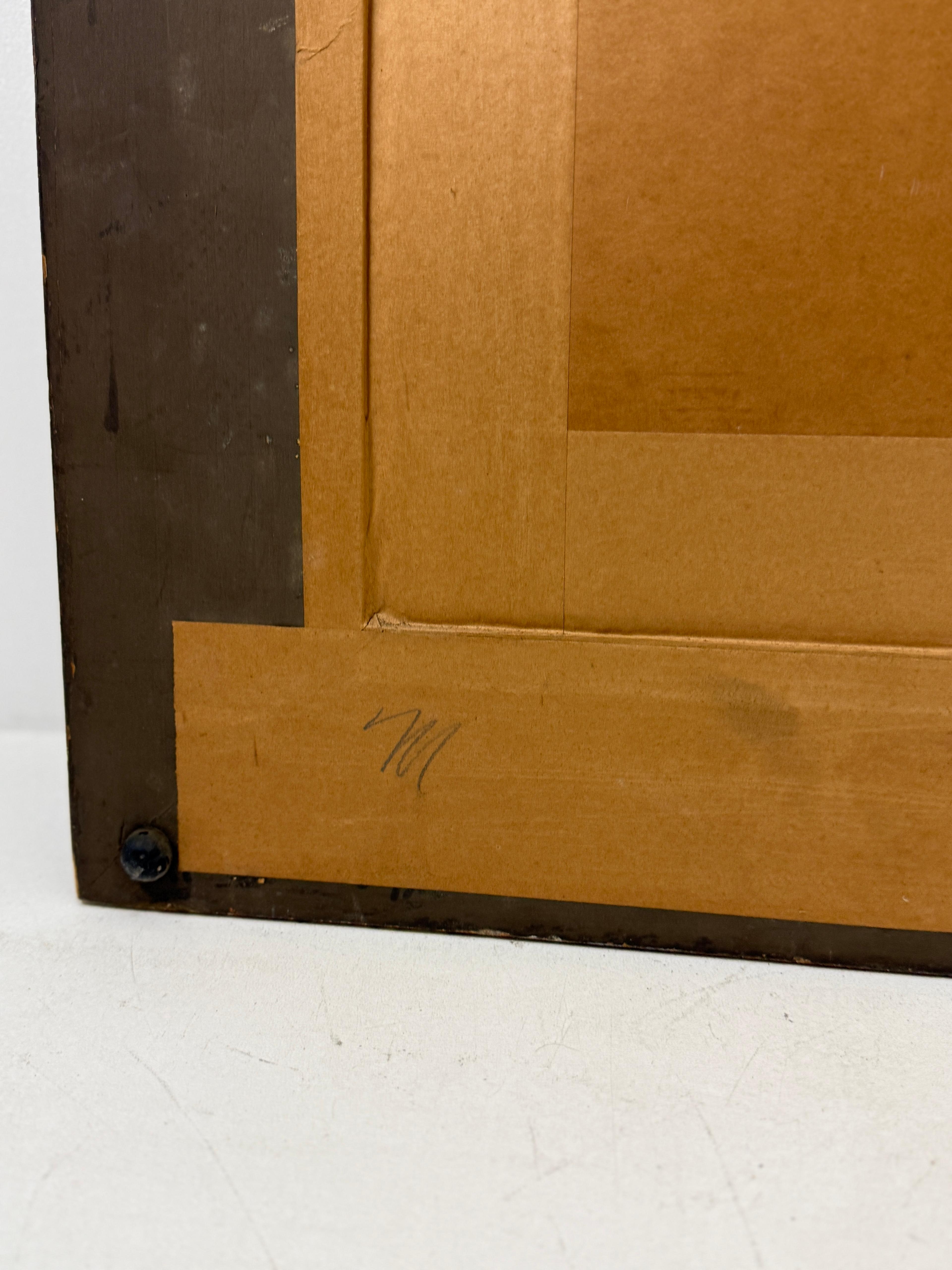 Lacquer on Panel Painting Signed by Alix Ayme