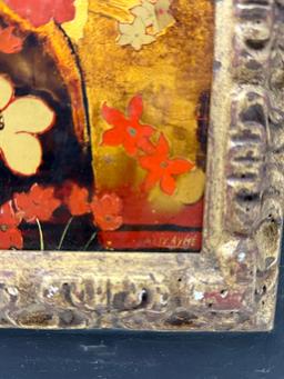 Lacquer on Panel Painting Signed by Alix Ayme