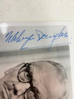 Vintage Hollywood Stars Signed 8x10 Photo of Melvyn Douglas