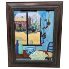 Oil on canvas painting produced by Betty Showers